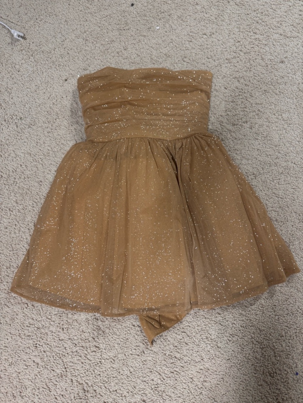Babyboo gold glitter babydoll dress